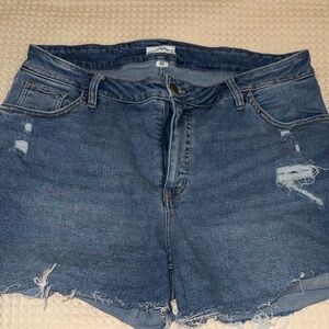 Ava & Viv Distressed Blue Jean Shorts